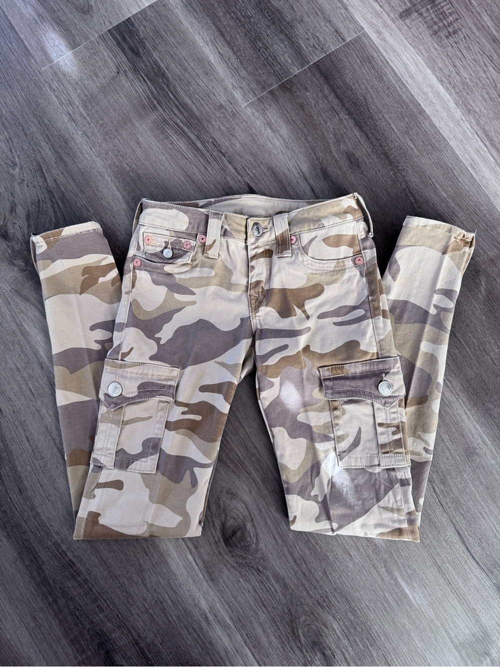 True Religion Camo Cargo Jeans